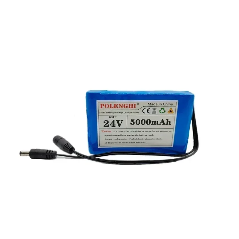 POLENGHI-Bateria de iões de lítio recarregável, placa de proteção integrada BMS, capacidade real, 6S1P, 25.2V, 3.6-5Ah, inteligente