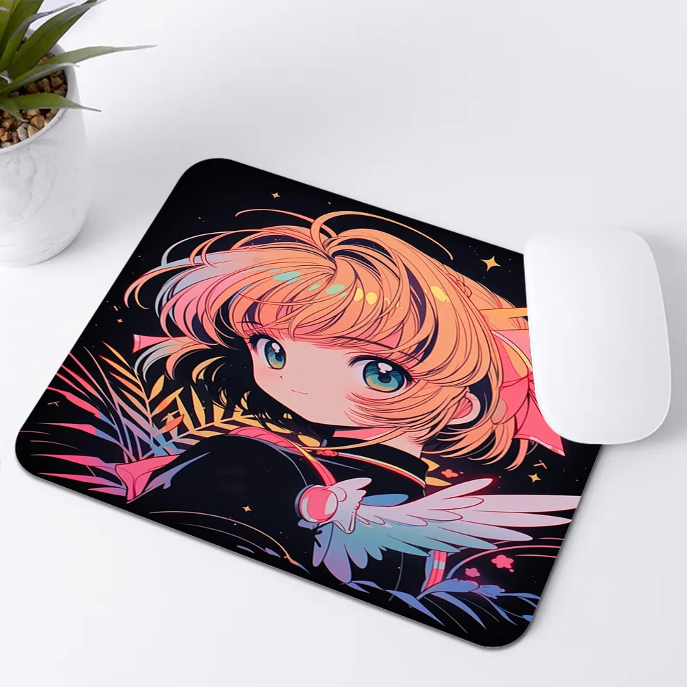 Card captor sakuramagic circle Mousepad Small Office Computer Desk Mat Table Keyboard Big Mouse Pad Laptop Cushion Deskpad