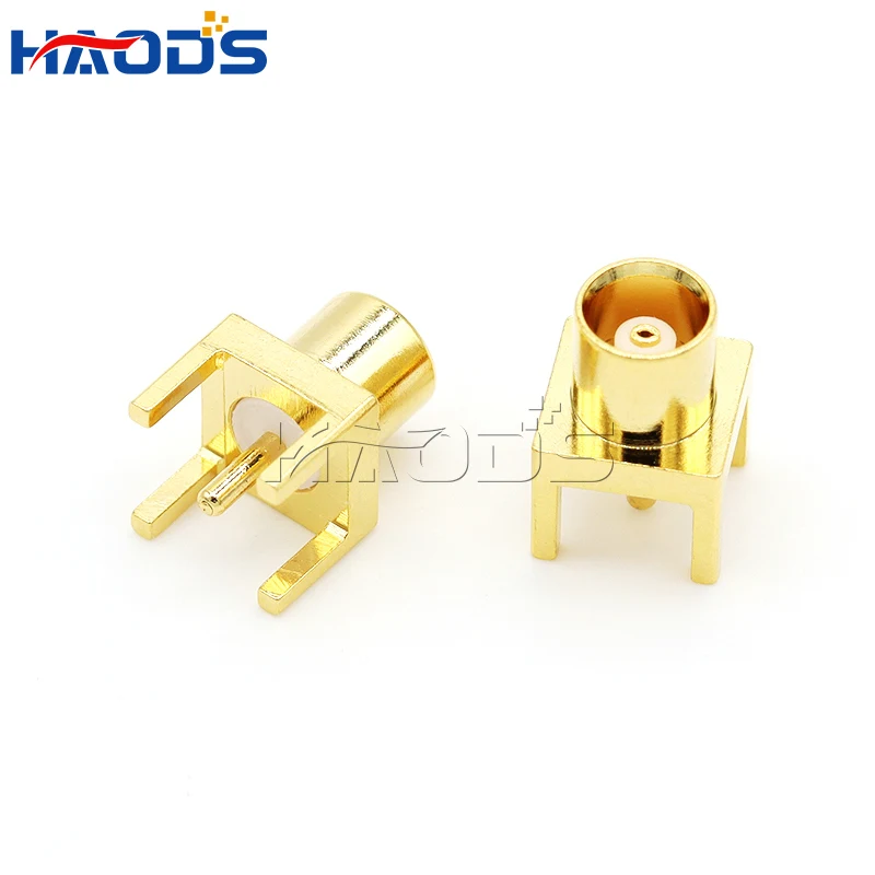 

MCX MMCX-KE-JE-KWE-JWE Male Female PCB Mount Straight RF Coax Connector Right Angle 90-Degree Goldplated Welding Terminal