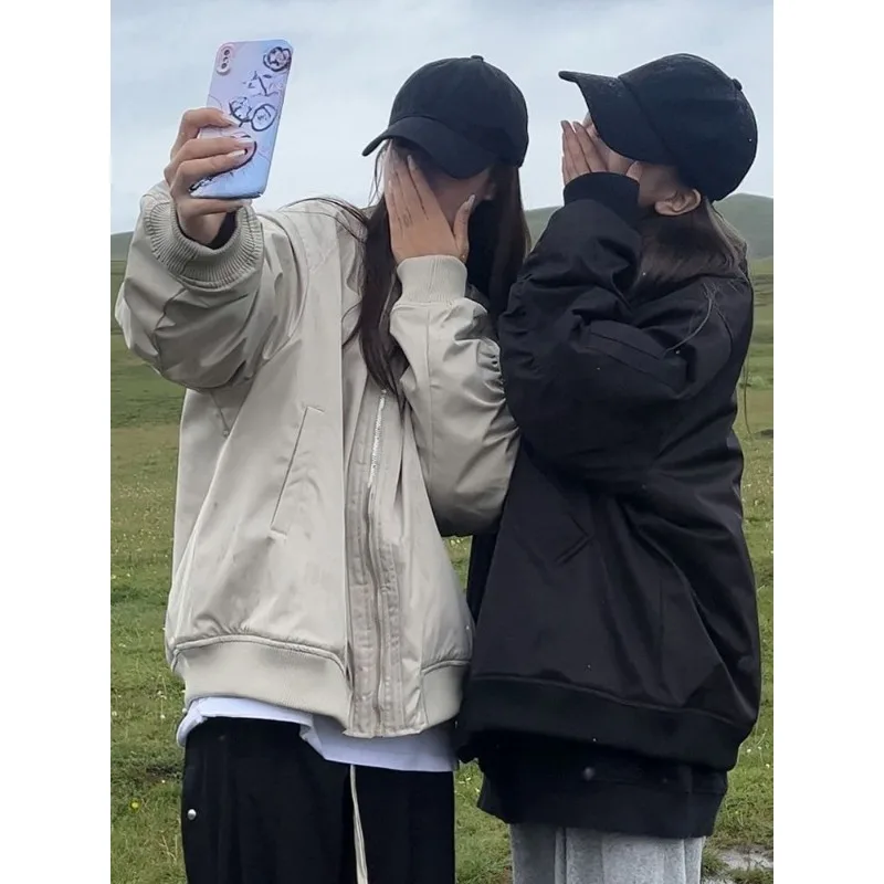 เสื้อแจ็คเก็ตสไตล์ฮาราจูกุ แนวกรันจ์ ซับคัลเจอร์ น่ารัก สไตล์วายทูเค เสื้อท็อปส์ กอธิค อเมริกัน วินเทจ เสื้อโค้ทมีฮู้ด เสื้อสเวตเชิ้ตผู้หญิง