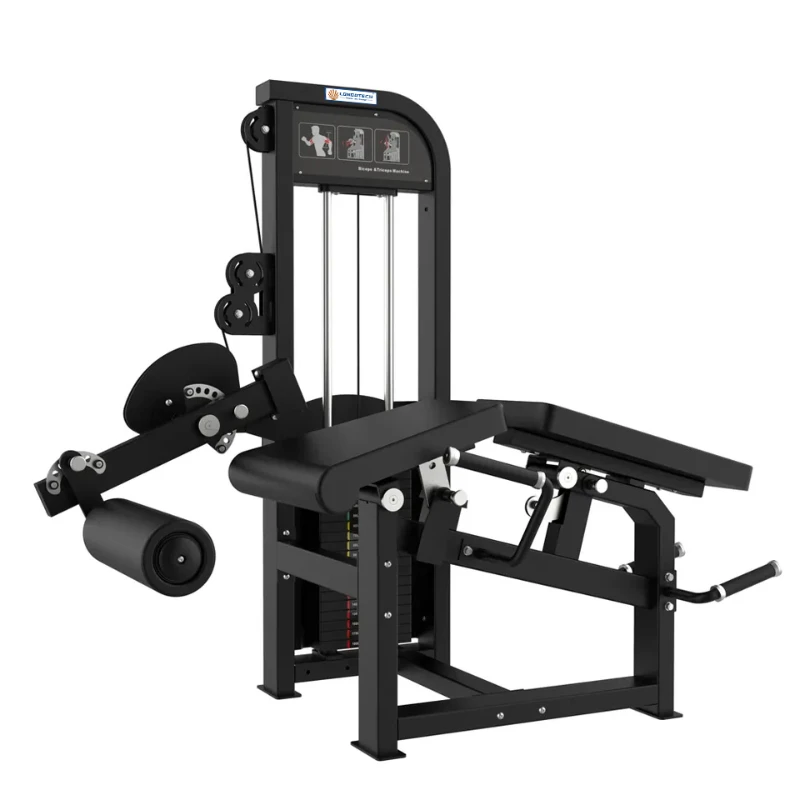 Strength Fitness Gym Equipment Pin Loaded Lying Training Horizontal Prone Leg Curl Machine