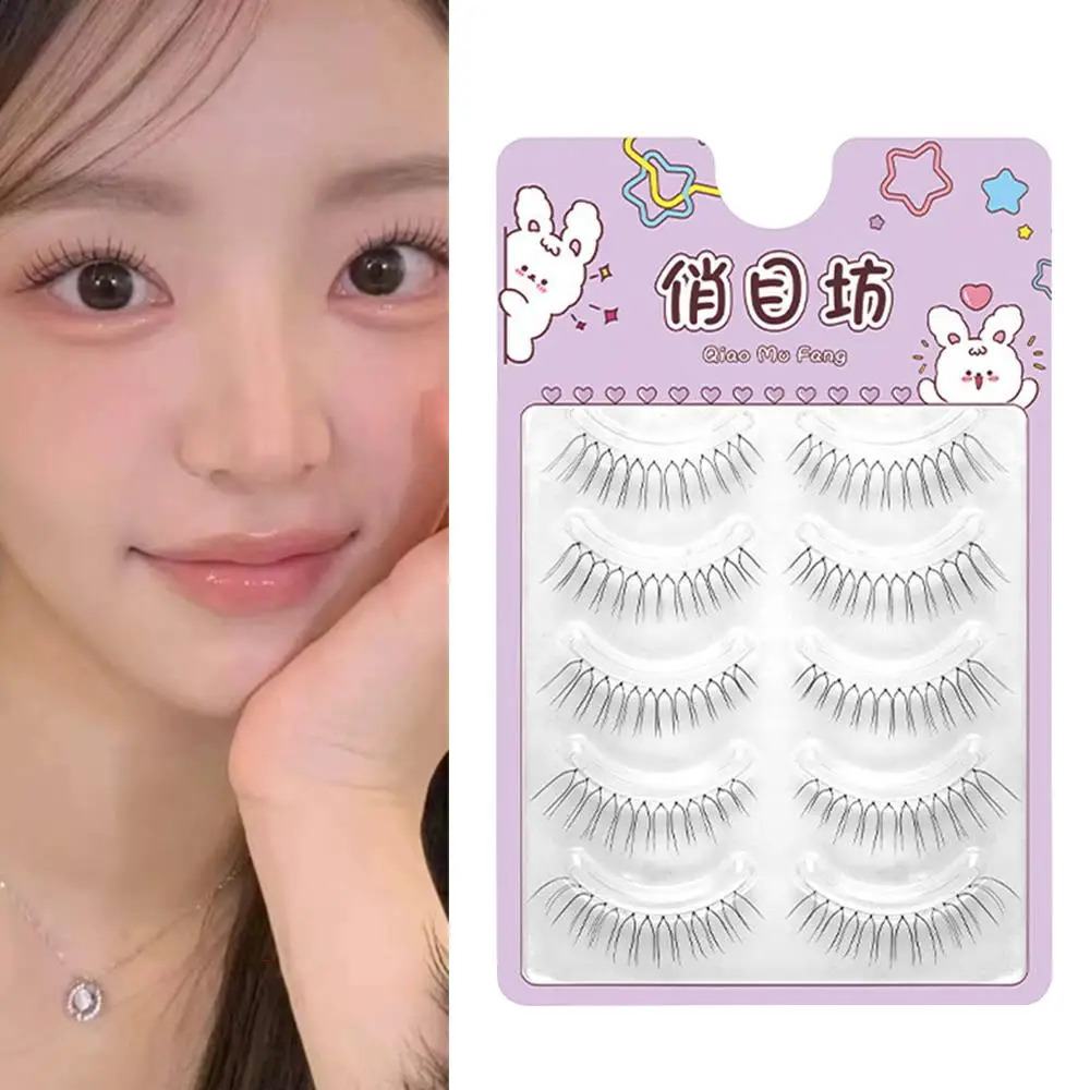 

Korean Eye Makeup Natural Wispy Decor U Shaped False Sweet Lash Extension Clear Stem Items Reusable Supplies Beautiful Eyelashes