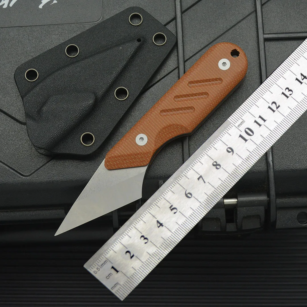 

Портативный стационарный нож из стали 14C28N — многофункциональный инструмент EDC для кемпинга и использования на открытом воздухе