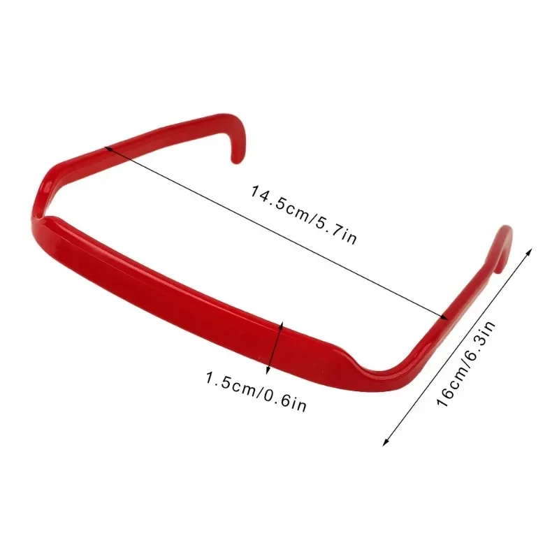 Wellenförmiges Quadratisches Brillen-Stirnband Haar-Accessoire Sonnenbrillen-Haarspange Vielseitiges Outdoor-Minimalistisches Sonnen-Haarband-Zubehör – Detail 5