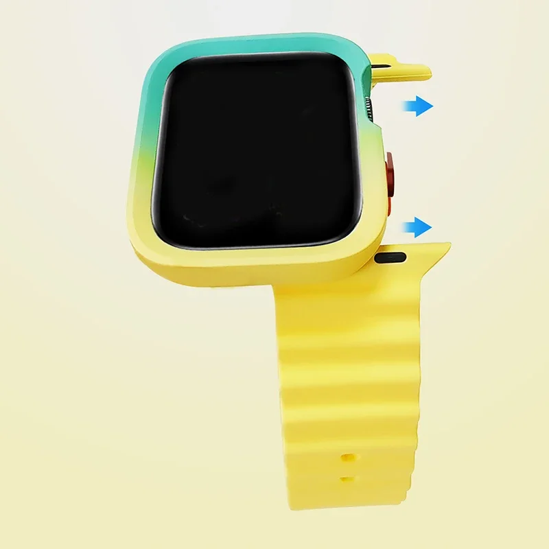 ناعم للساعة ، بدون غطاء واقي للشاشة ، ممتص للصدمات لسلسلة iWatch 9 ، 8 ، 7 ، 4 ، 5 ، 6 ، SE ، 45 ، مقاوم للصدمات ، 44 ، 41 Apple ، 40 أو