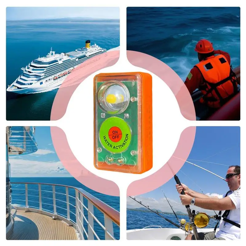 Jaket Pelampung Lampu Strobo Posisi Jaket Pelampung Peralatan Berperahu Strobo Penerangan Perahu Aksesori Perlindungan Keselamatan untuk Air