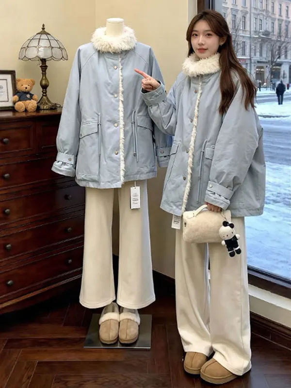 

Теплое короткое пальто: Уникальное французское пальто для миниатюрных фигур – молодежное, красивое, нежное, зимнее верхнее пальто.