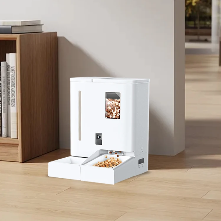 

2-in-1 Smart Wi-Fi Electric Pet Feeder & 5L Automatic Cat Dog Water Dispenser Durable Small Size Plastic for Home Use