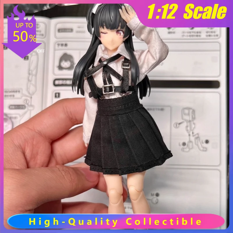 

1/12 Scale Soldier Student JK Uniform Dress, Military School Style Outfit Set for 6 Inch Action Figures Model, Cdtoys Cd042