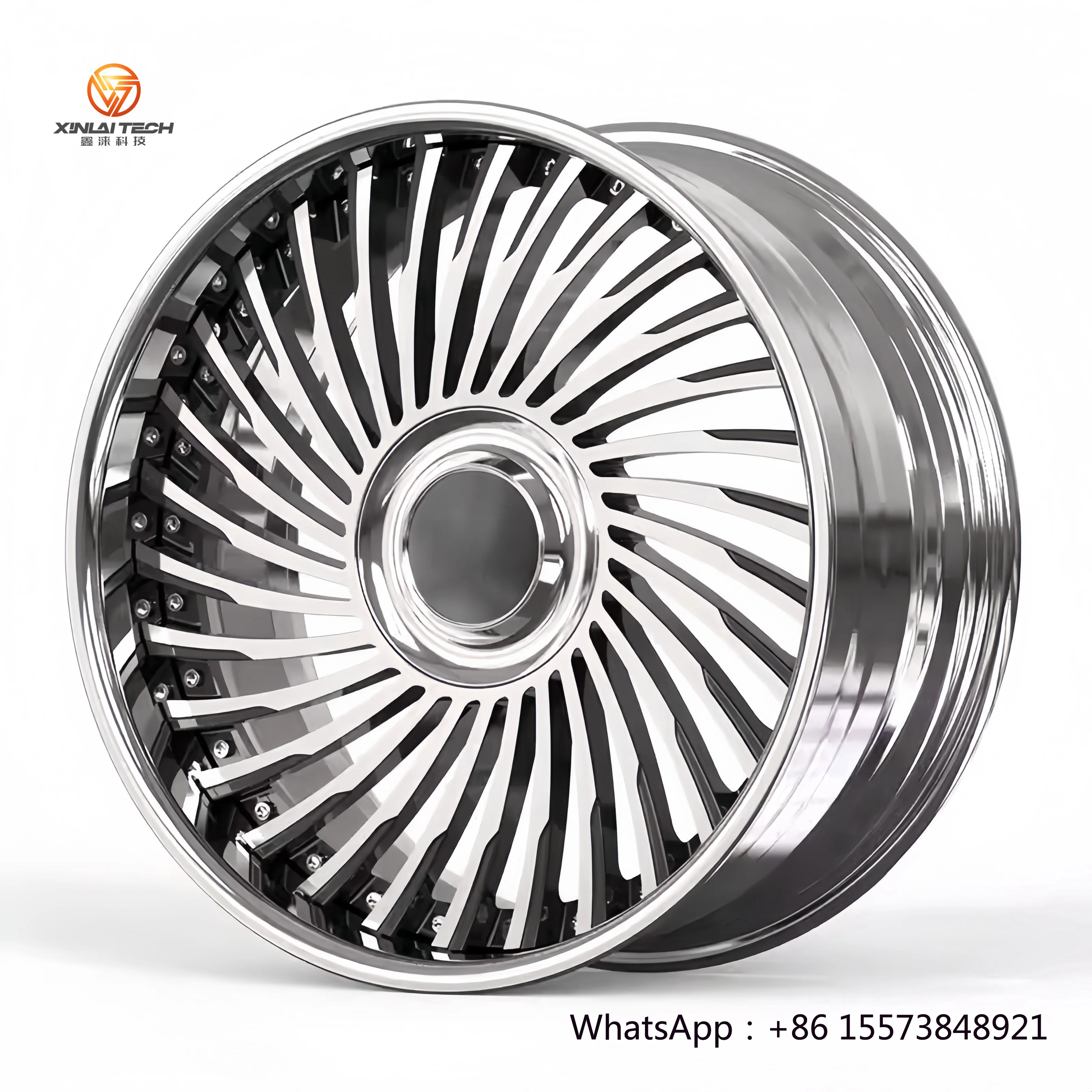 

Custom Propeller High Gloss Silver 17-22Inch 5X112/114.3 2-piece Forged Wheel