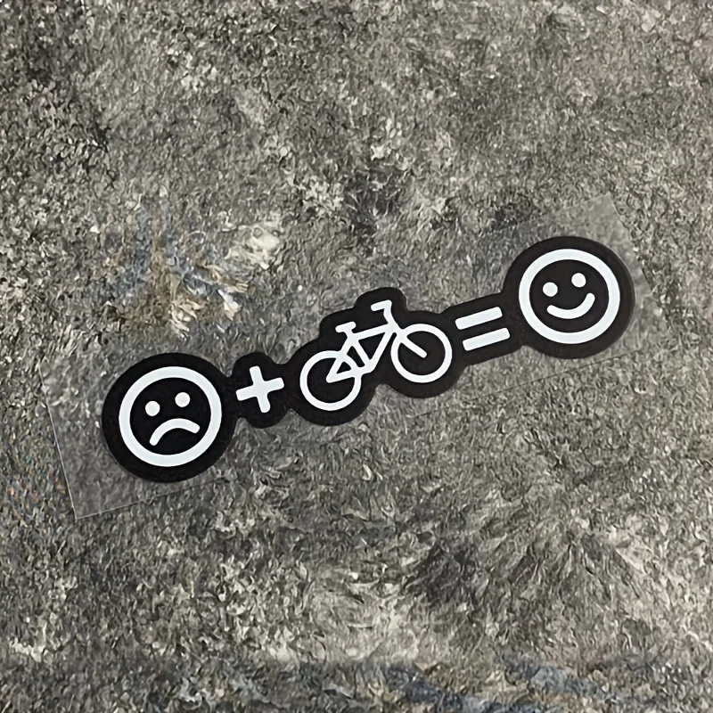 

Sad Face Bike Happy Face Stickers Colorful Waterproof Vinyl Decals For Bicycle Laptop Decor
