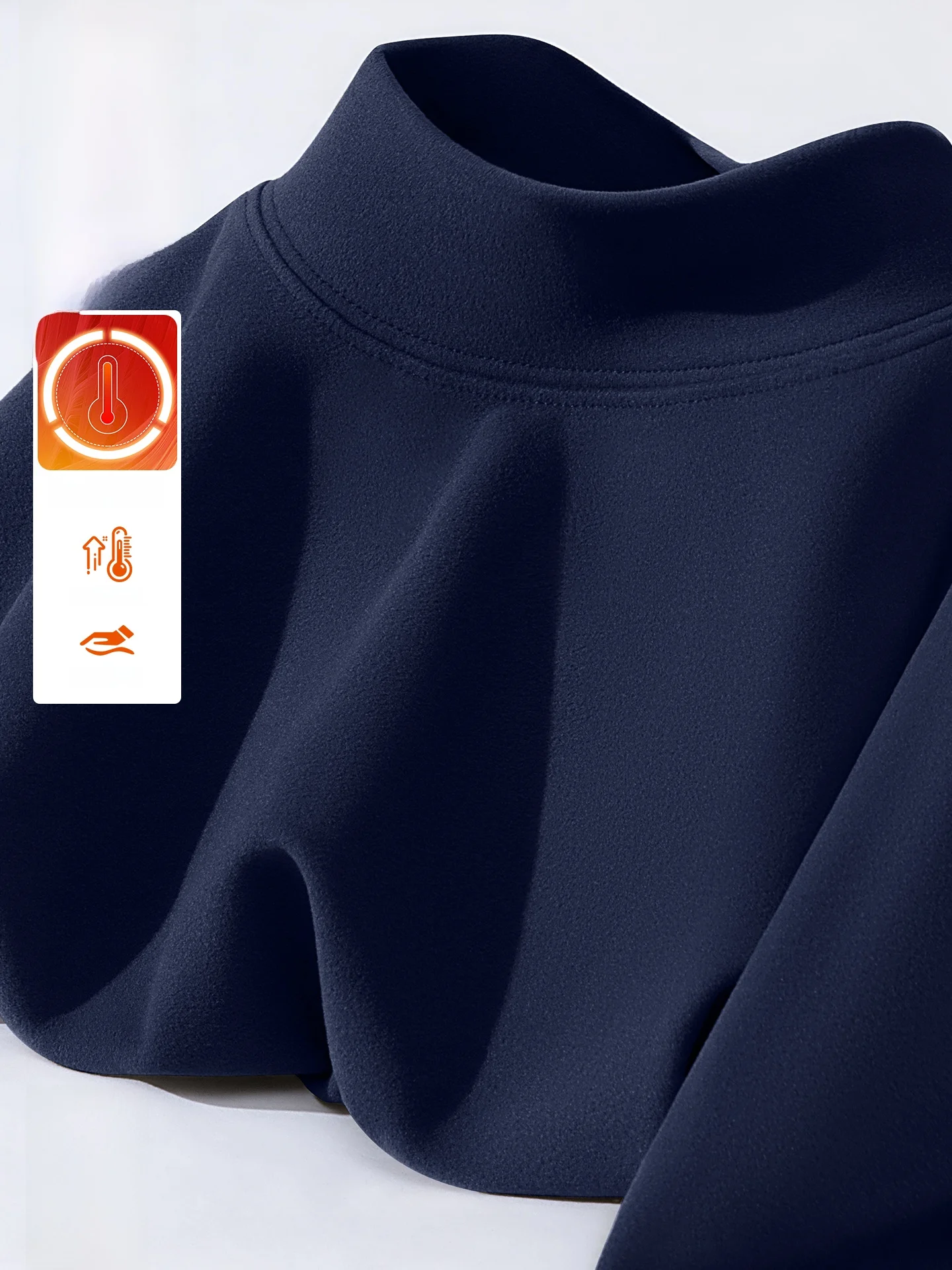 

Мужская толстовка Fce для активного отдыха, теплый базовый слой, осенне-зимняя, утолщенная, из полиэстера и спандекса, с высоким воротником