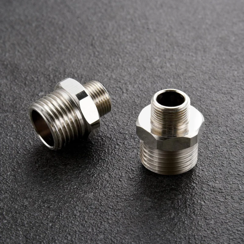 Bathroom G1/2 Reducing Water Supply Pipe Adapter  Durable Compressed Brass Pipe Joint Water Pipe Connector Accessories