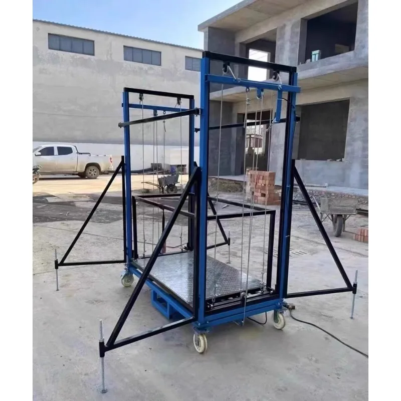Elevador móvel elétrico do andaime com plataforma dobrável da capacidade de carga de controle remoto 500kg para trabalhos de construção
