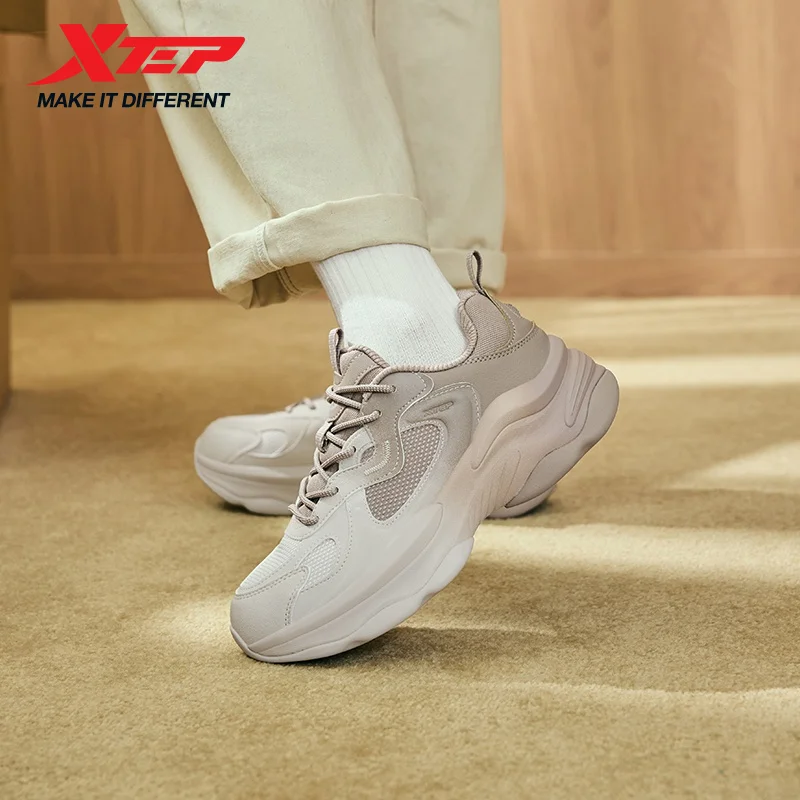 Buty Xtep Egg Roll Retro Damskie Zimowe Wytrzymałe Buty Sportowe Wygodne Modne Retro Sneakersy 976418320051 — zdjęcie 4