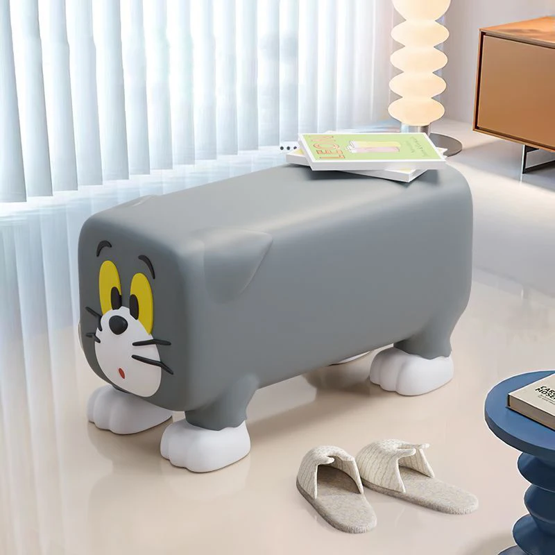 Cute Cat Shoe Changing Stool, Home Creative Personalized Small Stool, Shoe Wearing Stool, Door Stool