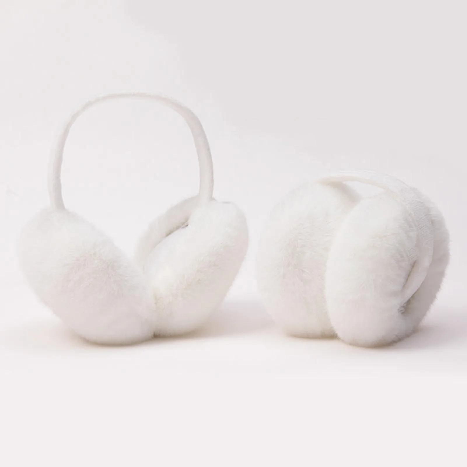 Plush Earmuff for Girls Women with Hign-Quality Aritificial Hair for Outdoor Activities Hiking Shopping