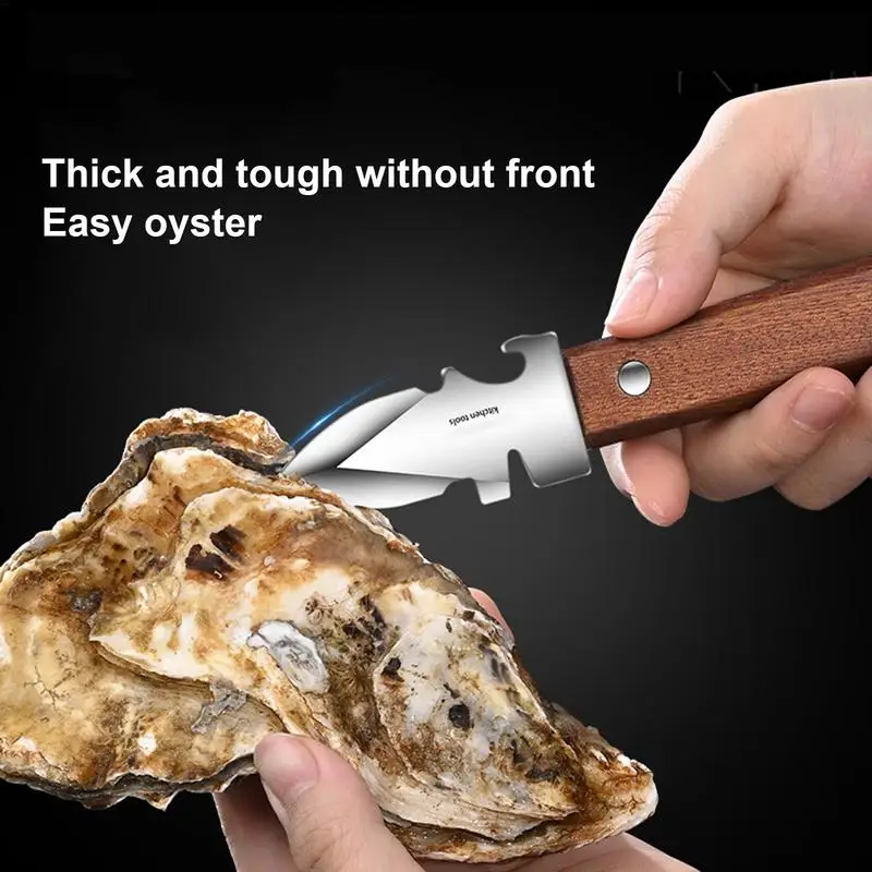 Oyster Shucker Stainless Steel Clam Opener for Shells Seafood Opening Tools Kitchen Gadget Oyster Shucker Clam Cutter