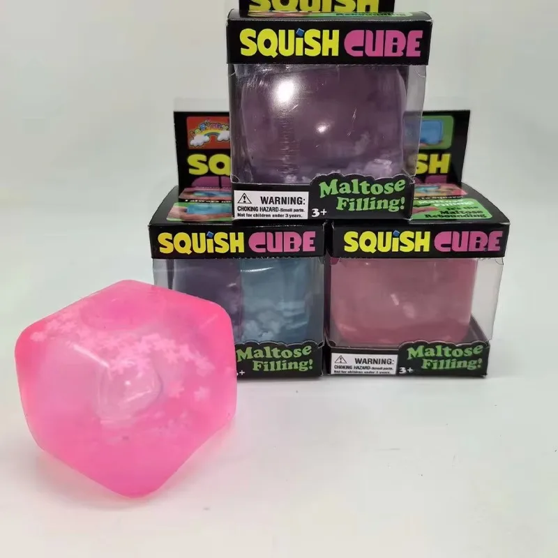 Needoh Nice Berg Giant Cube Sensory Toys Transparent Maltose Filler Hand Squeeze Soft Slow Rebound Vent Stress Reliever Desk Toy