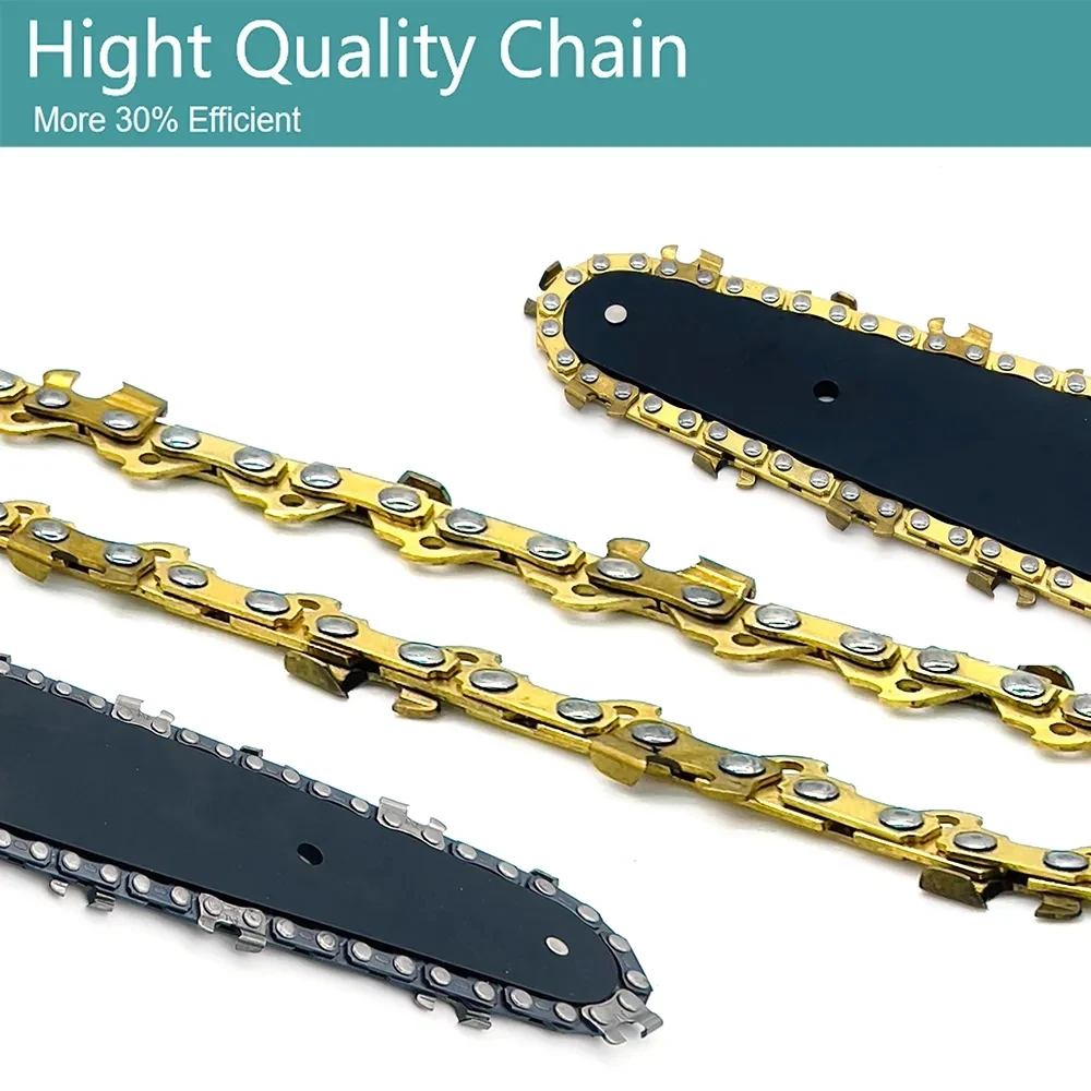 2pcs 4 6 8 10 12 Inch Mini Steel Chainsaw Chains Electric Chainsaws Accessory Chains Replacement Mini Electric Chainsaw Chains