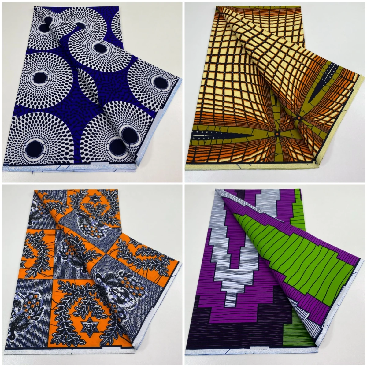 

2026 Hot Sale 100% Cotton African Print Fabric High Quality Veritable Real Ankara Pagne Wax Tissu 6yard for Women Dress N6-113-1