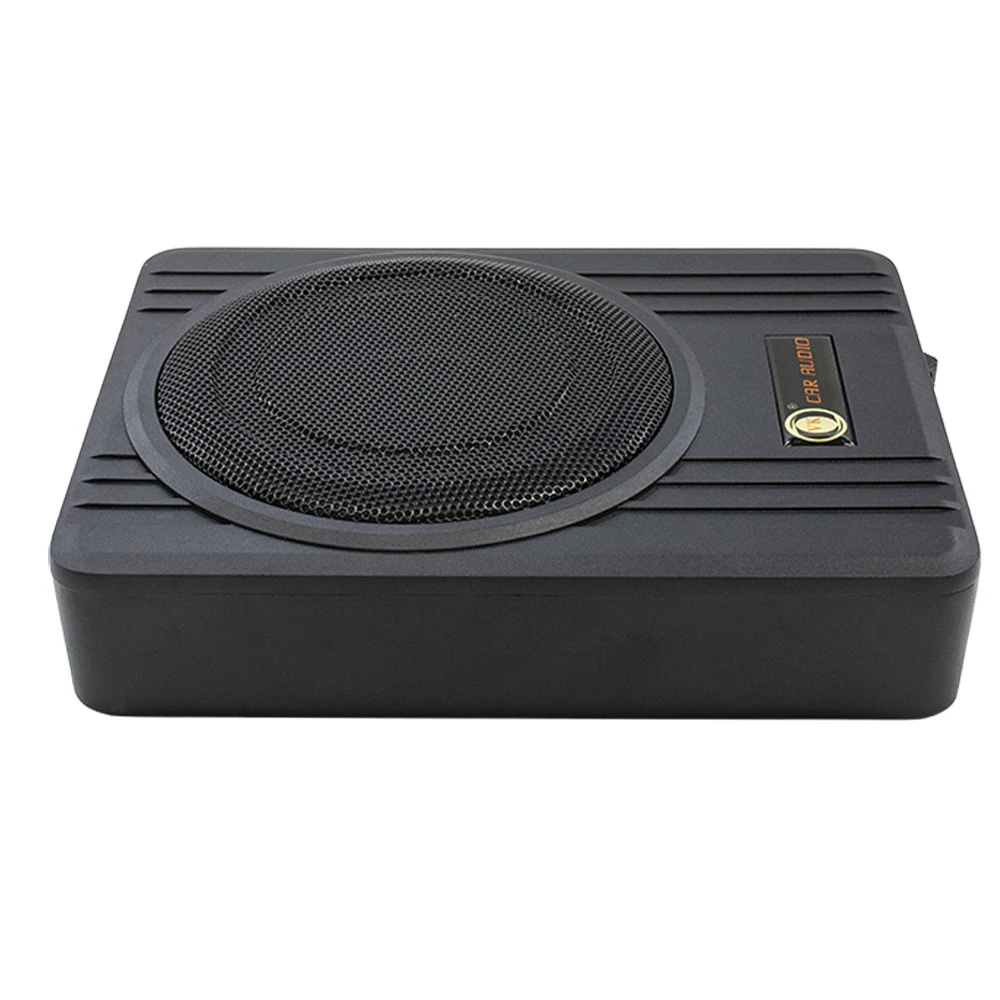 Hot Selling 12V DC Ultra-thin 10 Inch Single Coil Car Speaker Metal Shell Powered Subwoofer 350W RMS 2
