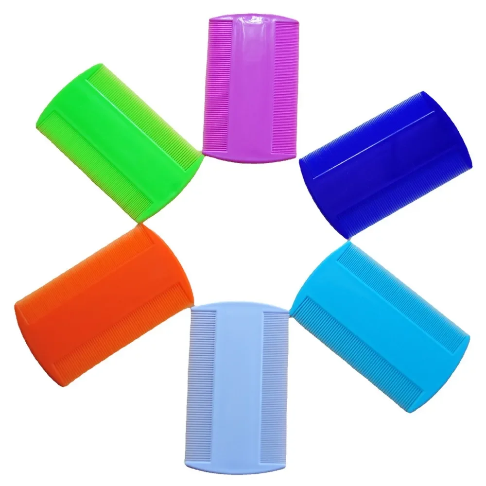 Plastic Hair Combs Double Sided Fine Tooth Head Lice Hair Combs for Kids Pet Dog Cat Flea Brush Pet Hair Cleaning Supplies