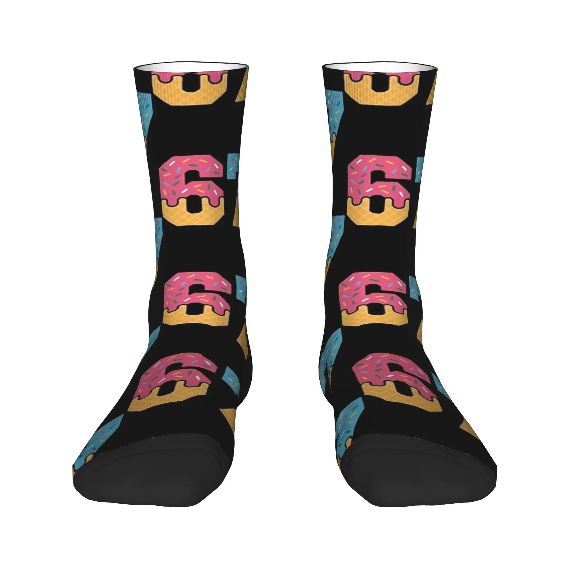 67 Ice Cream Drip Meme Six Seven Gen Alpha Slang Socks Anti-Slip Stockings Adults Men Quality Running Socks Winter Casual Socks