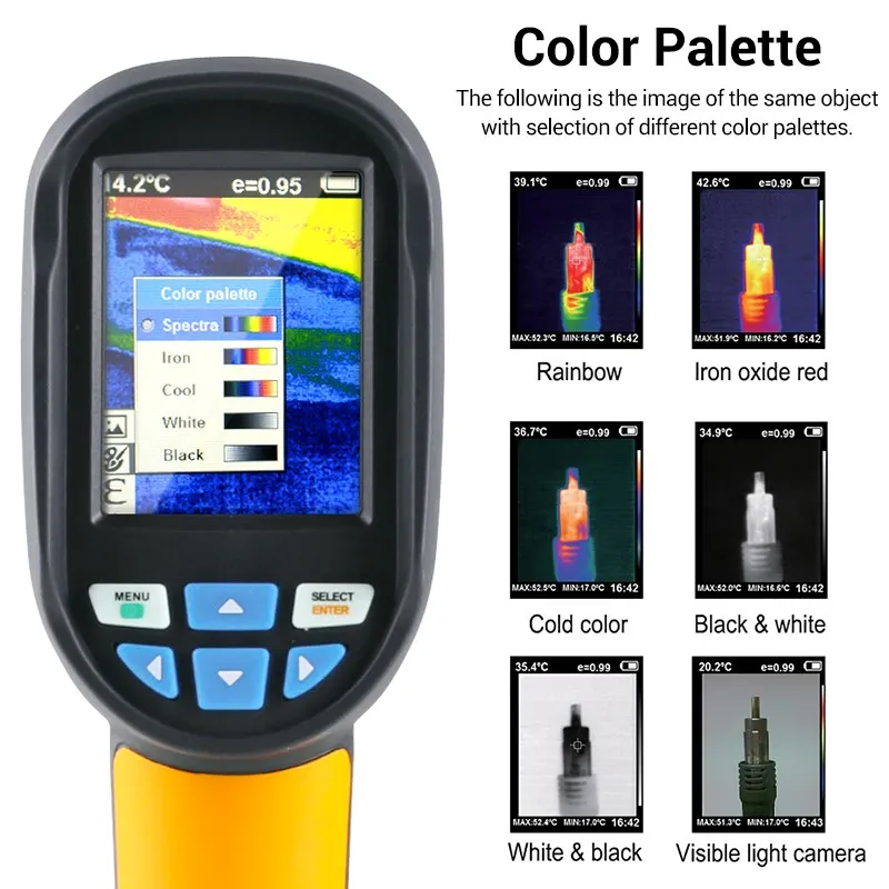 A-BF RX-350 Thermal Imager 80*60 Pixels Infrared Thermal Imaging Camera -20°C~400°C Temperature Detect Floor Heating Repair