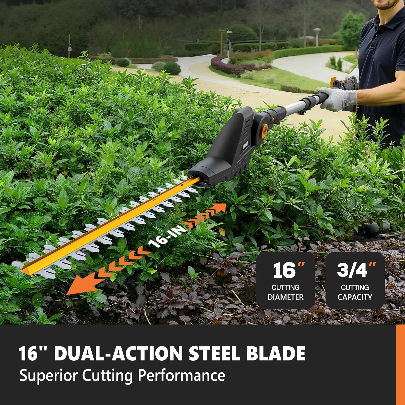 مقص تقليم الشجيرات اللاسلكي ال - مراجعة Cordless Hedge Trimmer Pole 2 In 1 وسعره