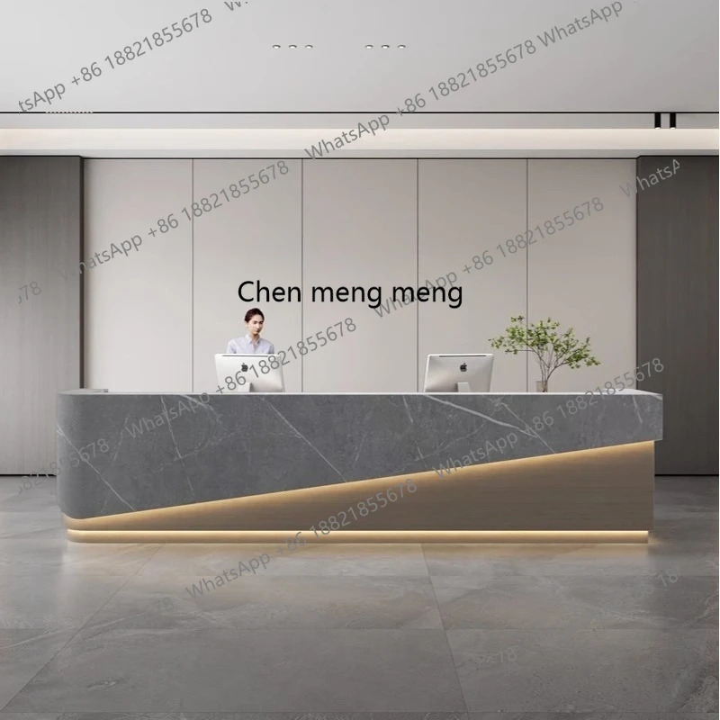 

Simple cash register, beauty salon paint bar company hotel, front desk training center reception desk