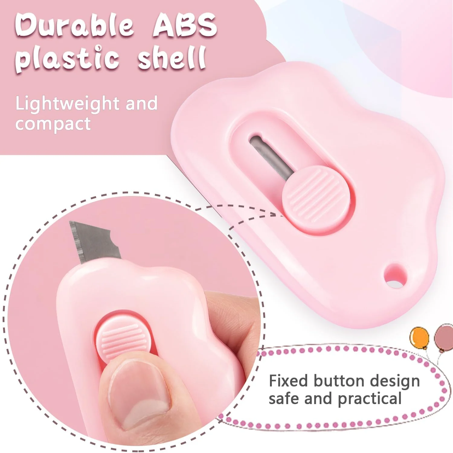 Cloud Retractable Letter Opener Envelope Slitter, Package Opener for Envelope Mail Letter  Paper DIY Projects, 6 Pack