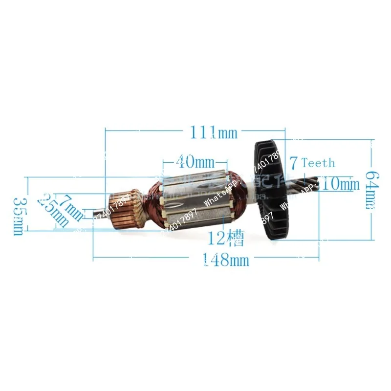 AC220-240V Hammer Armature Rotor Anchor stator Replace ForHR2800 HR2810 HR2811FT HR2811F electric hammer