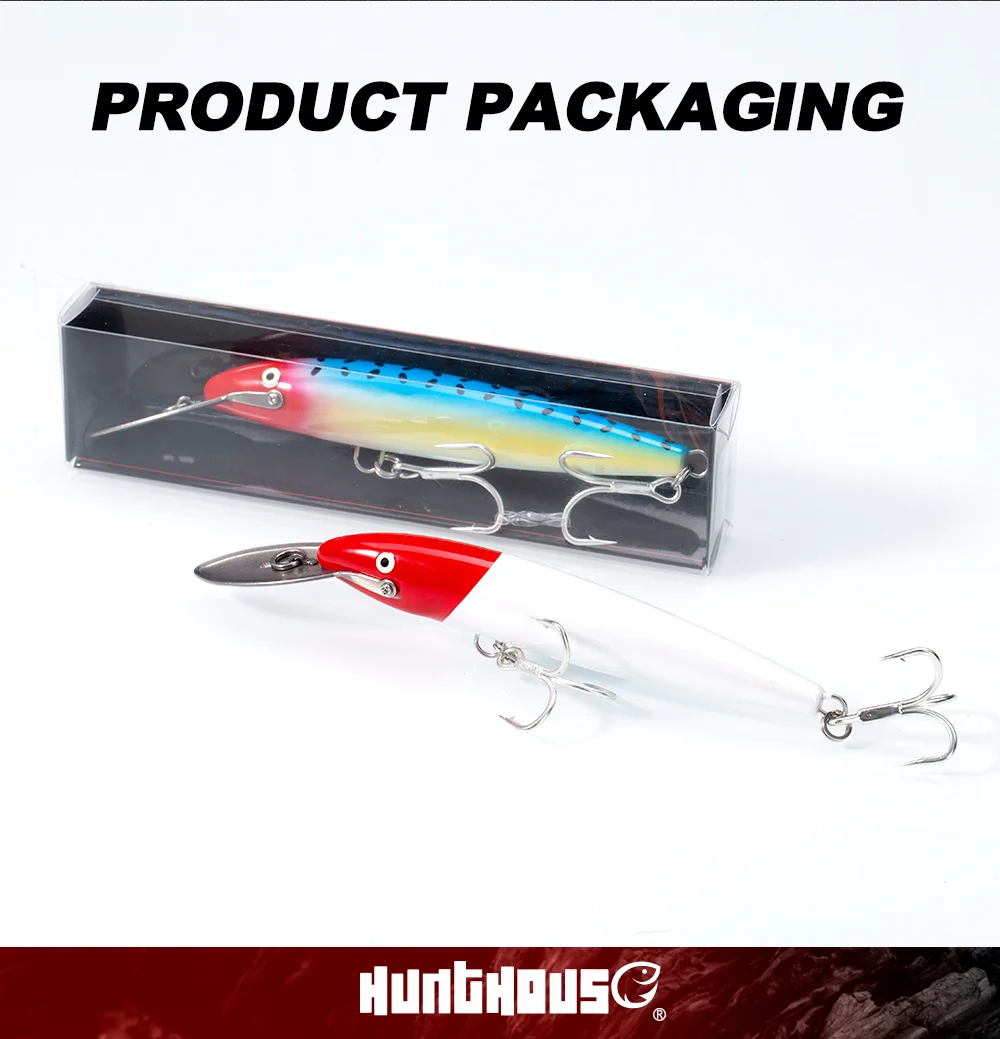 Hunthouse Metall-Lippen-Minnow-Angelköder, sinkender Trolling-Hartköder, 140 mm, 40 g, Wobbler, Salzwasser, künstlich, für Blues-Thunfisch – Detail 6