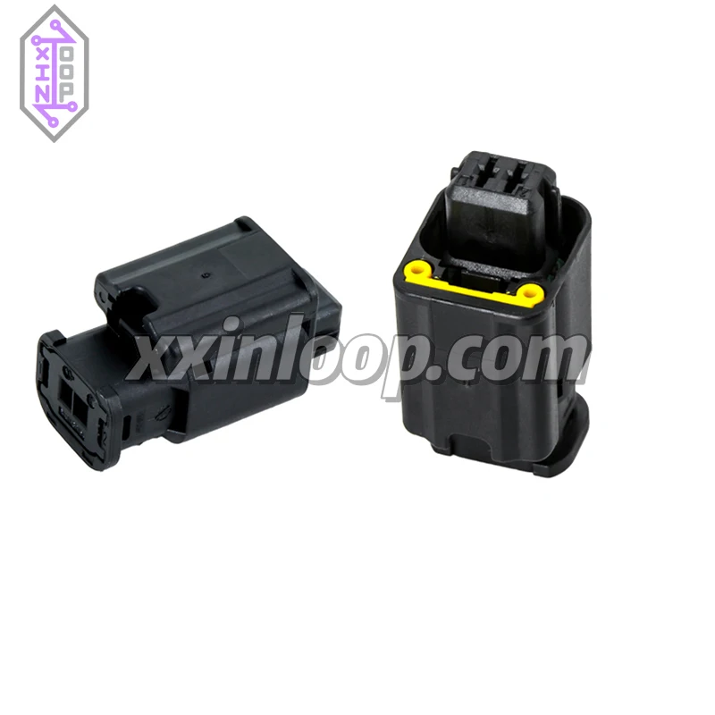 

1801176-1 automotive sealed female connector housing 2 position 2 pin 3.33 mm pitch wire to wire cable harness use