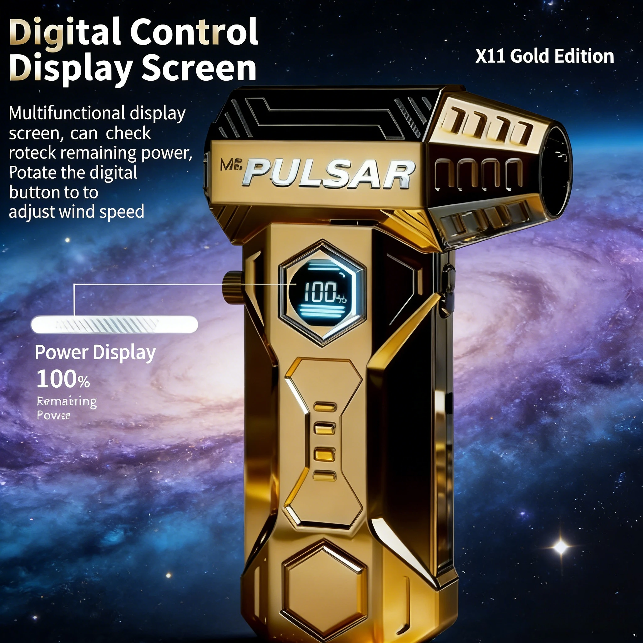 

X11 StormForce Blower (990000RPM) – Live Power Display | Car Compressed Air Duster