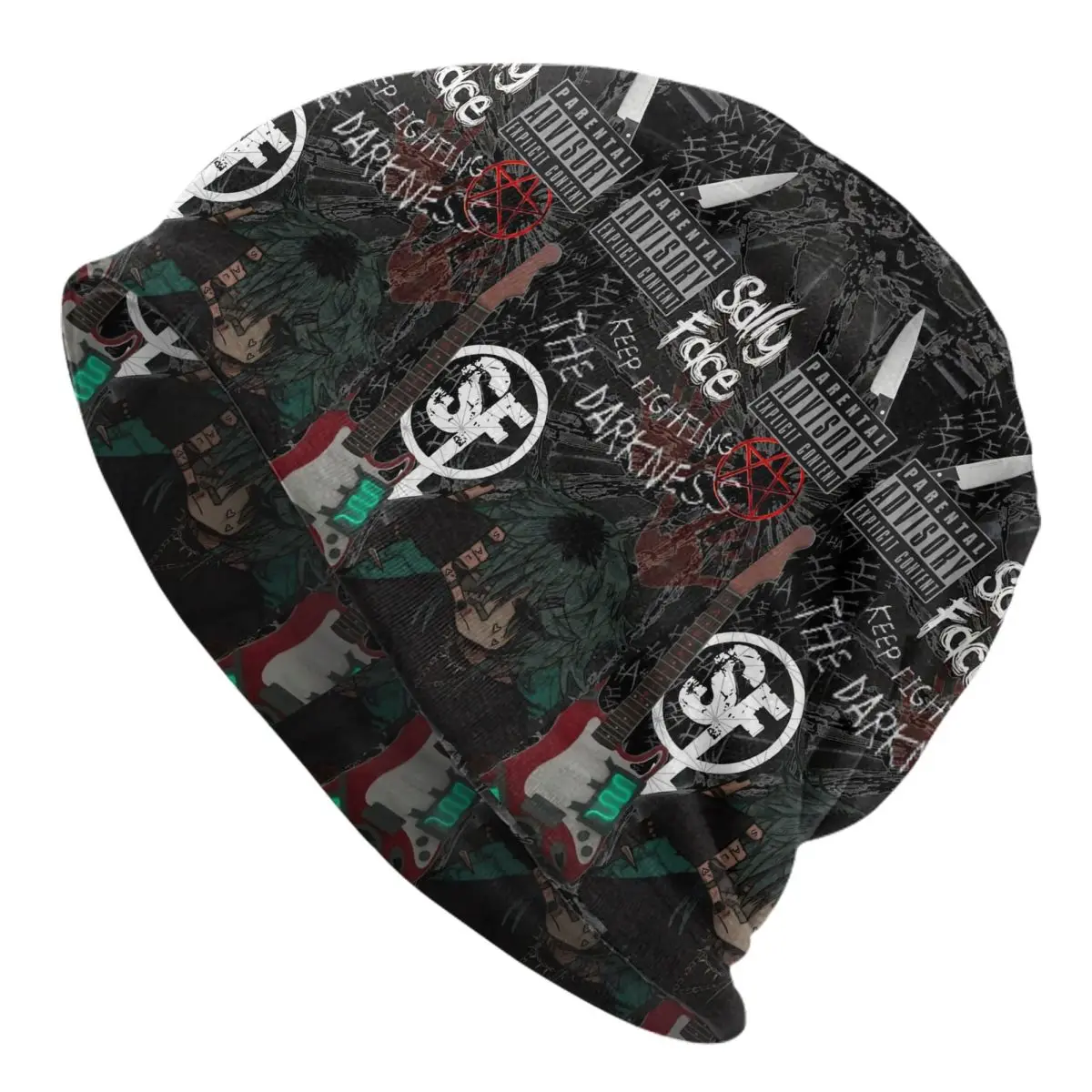Sally Face Game Anime SF Horror Sal Fisher Unisex Adult Beanies Caps Knitted Bonnet Hat Warm Hip Hop Autumn Winter Skullies Hats
