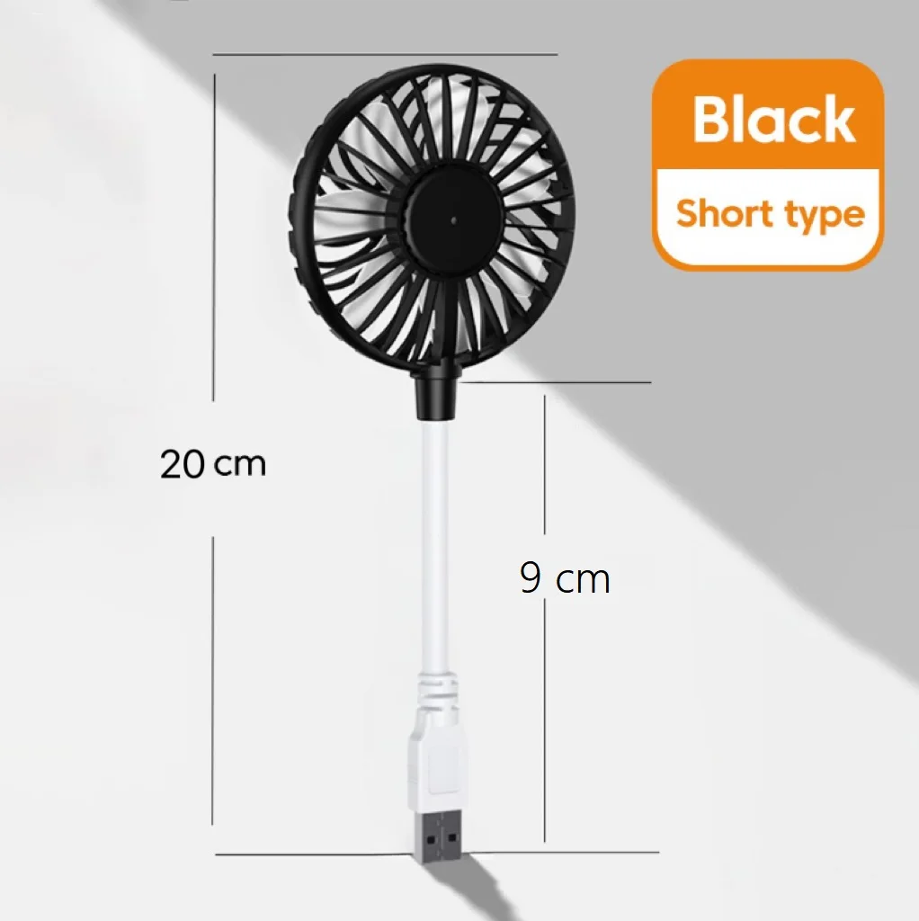 Tragbarer kleiner Ventilator, USB-Ventilator, Mini, leiser Büro-Schreibtischventilator für den Sommer im Freien und Reisen, USB-Lüfter, Mini-Play-Plug-Ventilatoren 