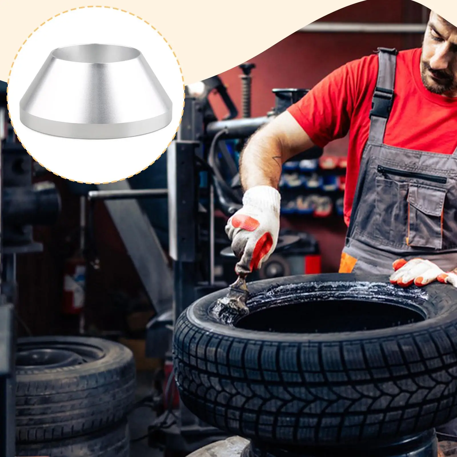 

Ручной шиномонтажный станок Центрирующий конус Металлическое колесо Удерживающий конус