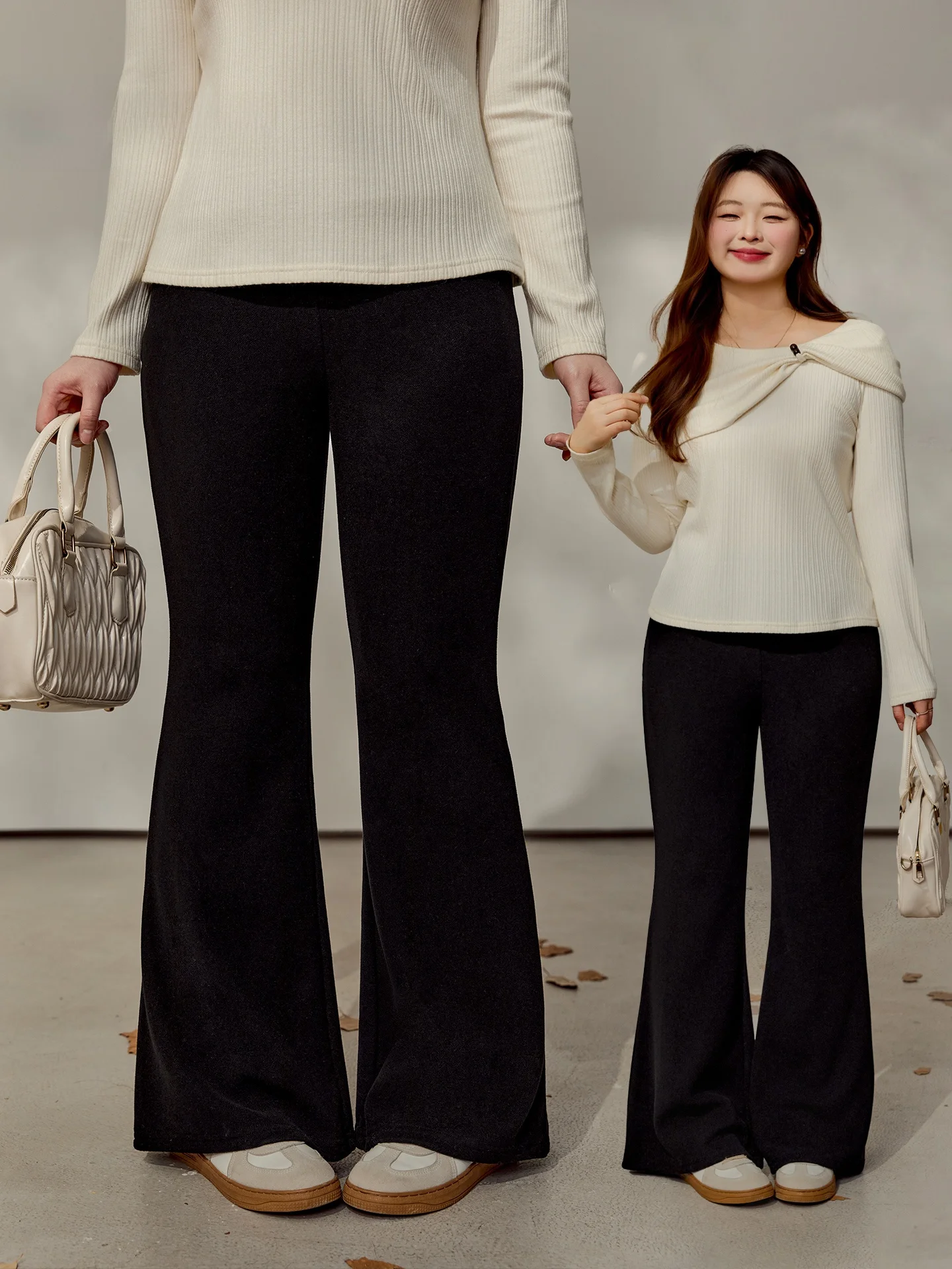 

DM00 plus Size Comfortable Casual Pants Spring Faion plus Size Women's Loose Fit Soft Imitation Camere Wide Leg Pants