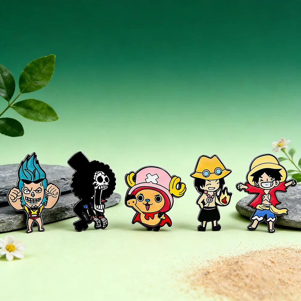 

Эмалевая брошь Тони Тони Чоппер - персонализированный металлический значок с мультяшным персонажем, украшение для рюкзаков и одежды G