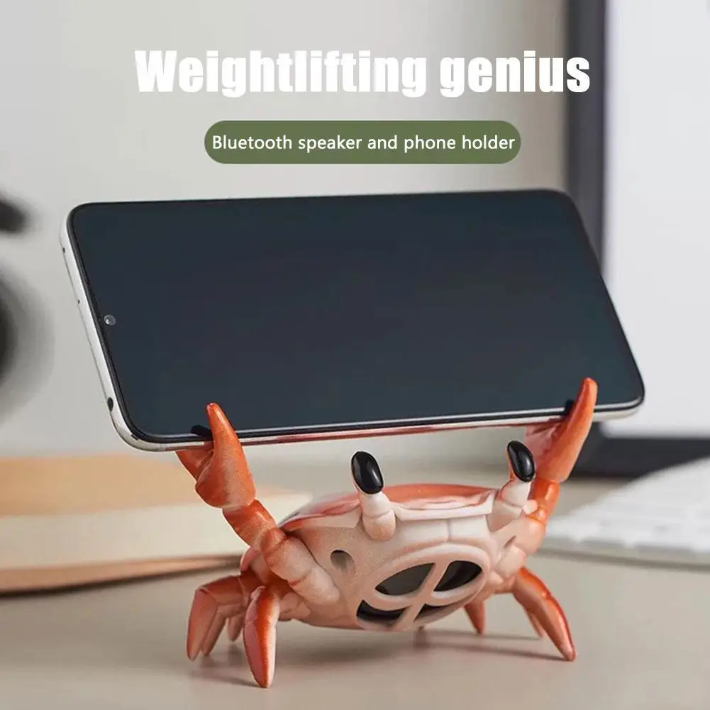 Clamp Crab Stand Bluetooth Speaker Mobile Phone Stand Creative Multi-functional Home Decoration Desktop Mobile Phone Stand