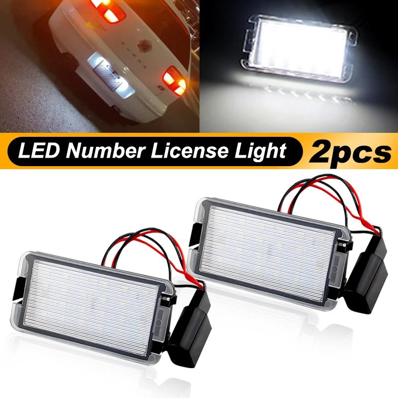 For Seat Ibiza 6L ab Arosa Altea Cordoba MK1 MK2 Leon 1M Toledo 5P 2004-2009 Car LED Number License Plate Light White Assembly