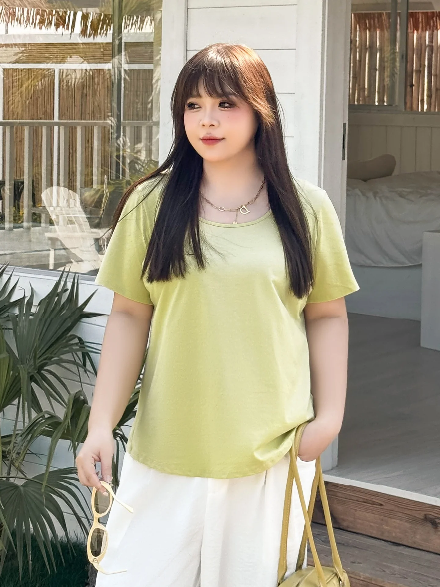 

plus Size Women's Basic Ice Porcelain Cotton Summer Casual Top 200 Pounds Slimming Versatile Cotton T-Shirt Breathable Short ...