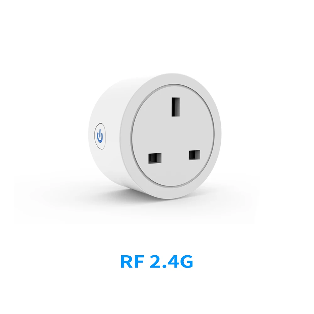 Prise intelligente Bluetooth avec contrôle local, prise britannique, télécommande sans fil RF2.4G, p