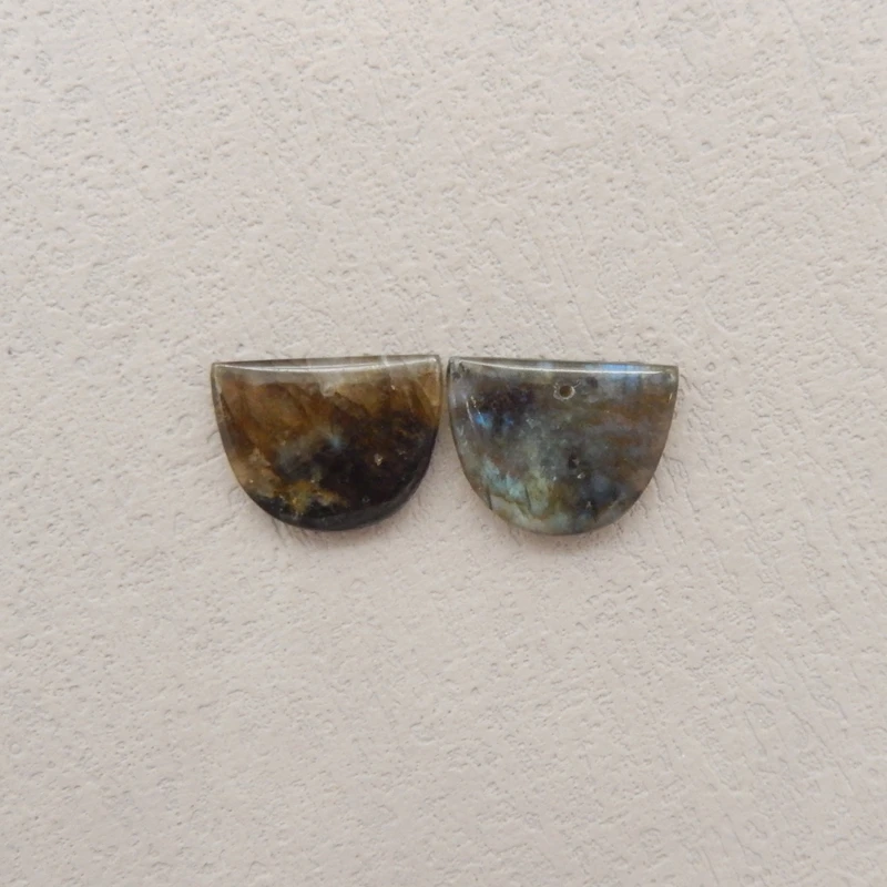 

Natural Stone Labradorite Earring Beads 20x15x4mm 4.8g for DIY Jewelry Making Assorted Colors Gemstone Accessories