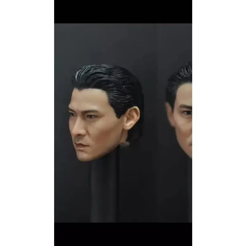 1/6 Scale Hongkong Celebrity Lau Andy Head Sculpt Asian Male Soldier Young Handsome Boy Head Carving Model Action Figure