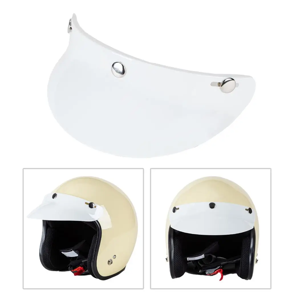 Universal Motorcycle Helmet Visor Peak Protector Hard PC Lens Protection for Men’s Motorbike Helmet Accessories