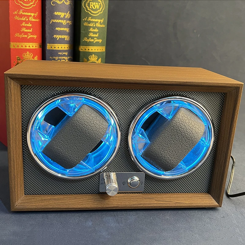 Watch Winder for Wine Cabinet Decoration Wood Retro Full-automatic Mechanical Watch Shaker Household Mute Winder Box