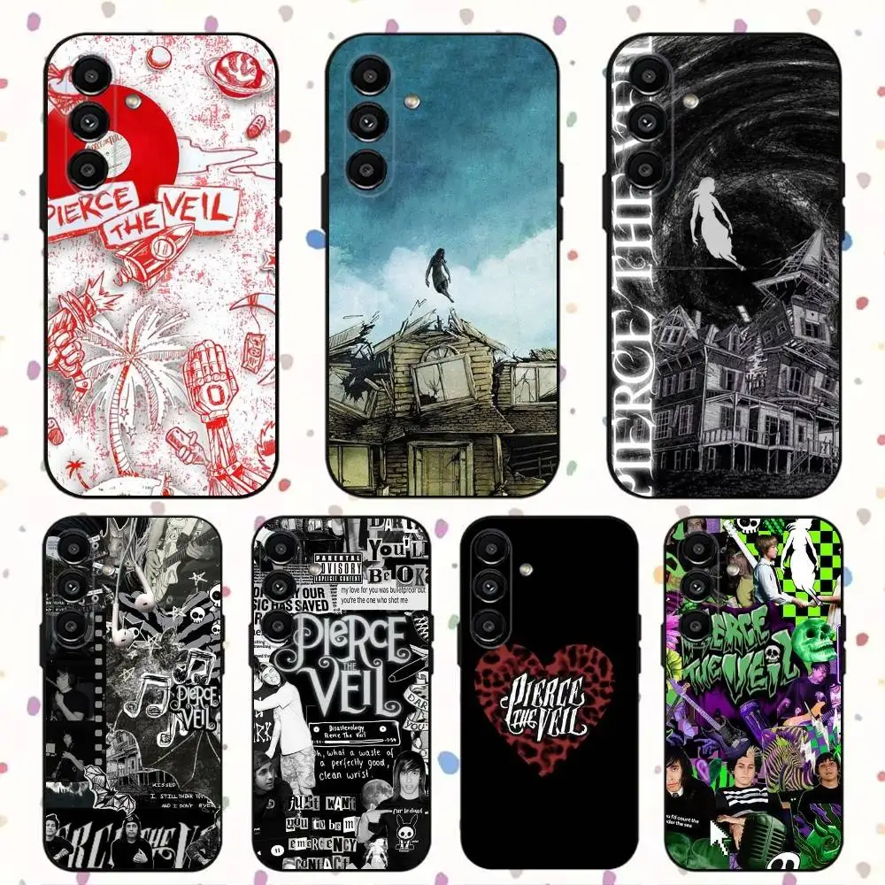 

P-Pierce The V-Veils Phone Case For Samsung S24,S21,S22,S23,S30,Ultra,S20,Plus,Fe,Lite,Note,10,9,5G Black Soft Cover